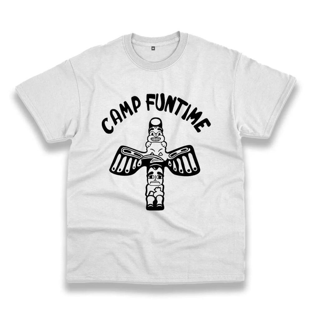 Camp Funtime Totem Pole Retro Thanksgiving T Shirt